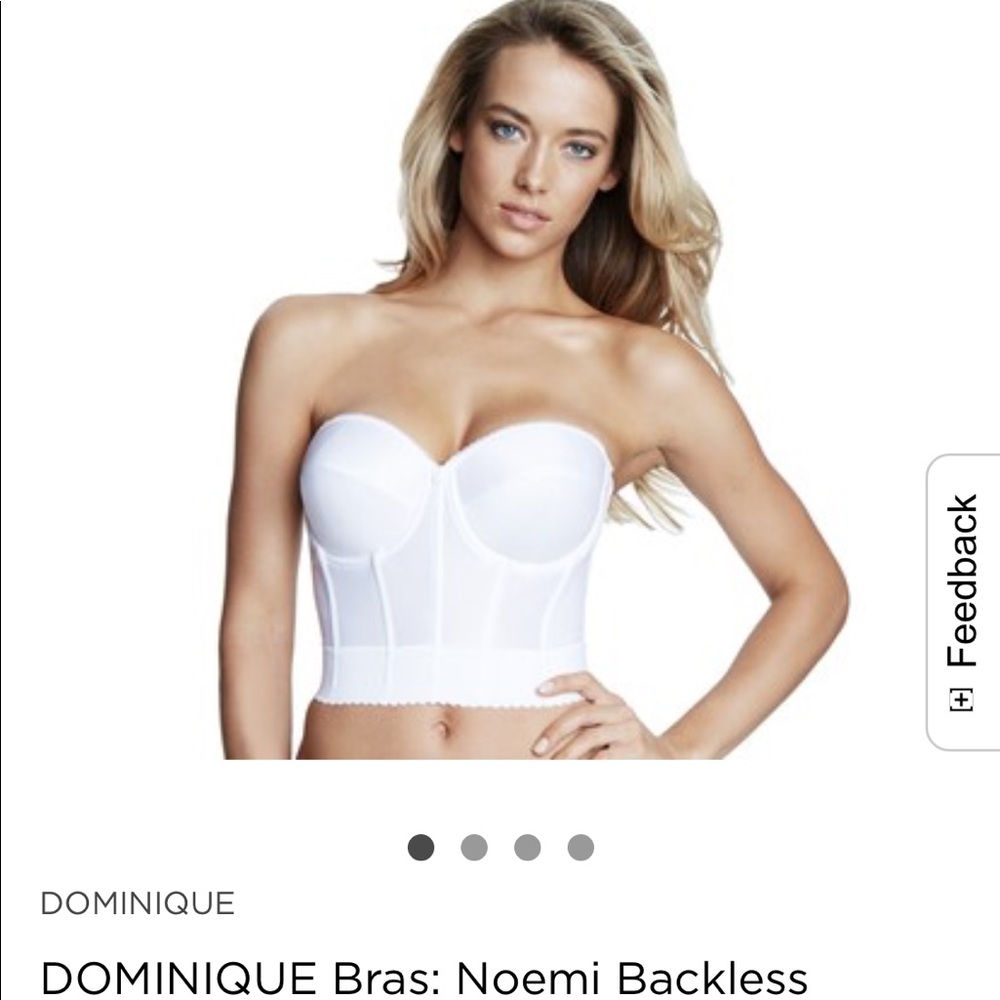 💕NWT Backless Balconet Bridal White 34D/36C💕